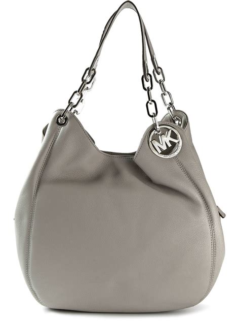 dark grey weaveed michael kors purse|Michael Kors grey shoulder bag.